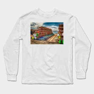 Lobster Traps Covehead Harbour PEI Long Sleeve T-Shirt